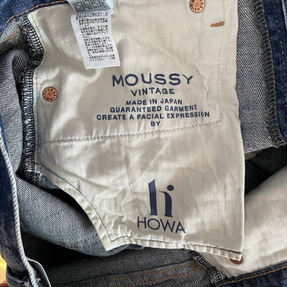 MOUSSY Vintage Adrian Friend Jeans Jean Blue Distressed Size 25 - Picture 8 of 11